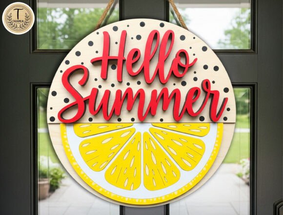 Bring Sunshine Indoors and Out with a Hello Summer Lemon Sign SVG