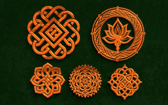 Celtic Knot Mandala Laser Cut Bundle