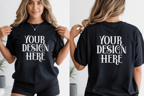 Elevating Brand Visuals with the Gildan 5000 Front and Back Tshirt Mockup