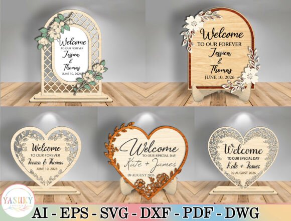 Elevating Wedding Aesthetics: The Strategic Value of the Arch Heart Wedding Sign SVG Bundle