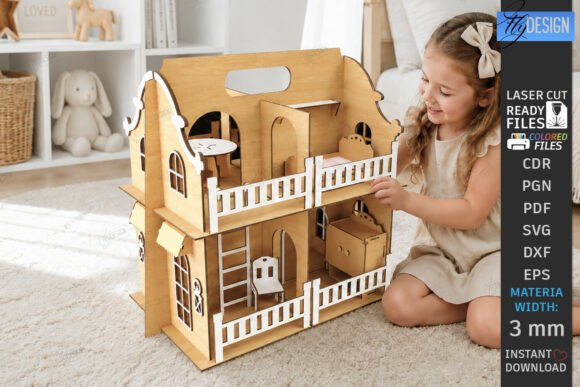 Evaluating the Portable Doll House Laser Cut Kids SVG for DIY Projects