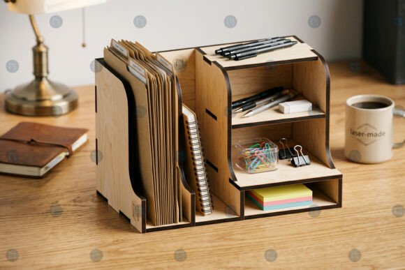 Integrating the Laser Cut Stationery Organizer SVG File into Your Creative Workflow