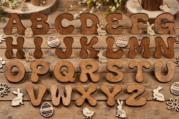 Laser Cut Personalized Alphabet SVG Set Guide