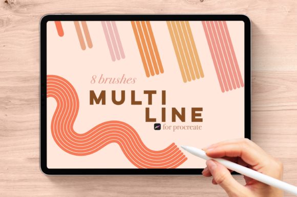 Mastering Complex Line Work with Multi Lines Brushes for Procreate