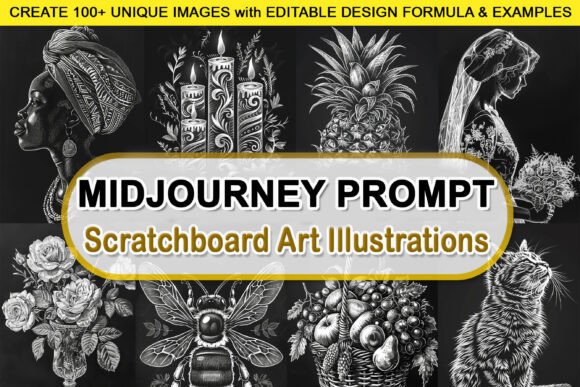 Mastering Generative Design with an Editable Prompt for Scratch Board Art
