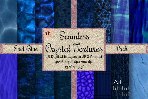 Mastering Seamless Crystal Textures - Soul Blue for Professional Digital Design