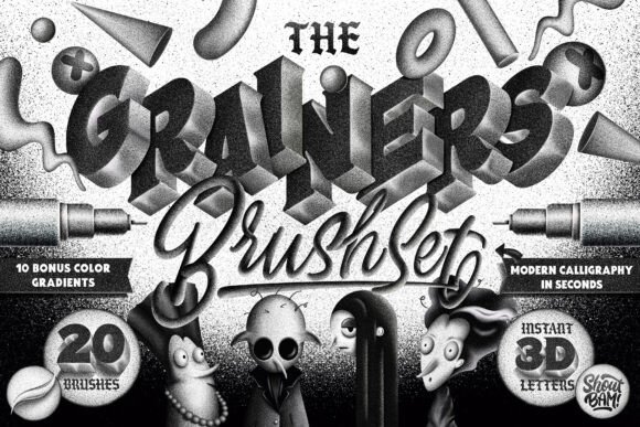 Mastering Texture: How The Grainers Brush Set Elevates Digital Illustration and Lettering