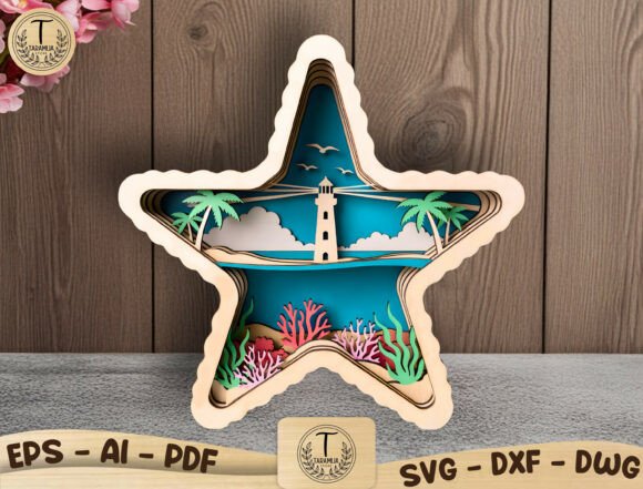 Mastering the Layered Starfish Lighthouse SVG for Professional Wood Art