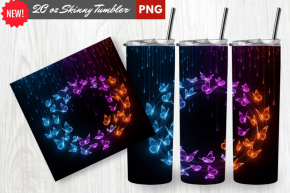 Neon Glow Drip Butterfly Tumbler Wrap: A Guide to Flawless Sublimation Results