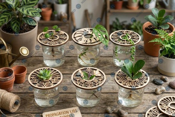 Plant Propagation Lid SVG Bundle