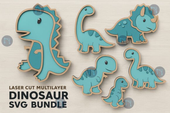 Unlocking Prehistoric Creativity with a Laser Cut Multilayer Dinosaur SVG Bundle